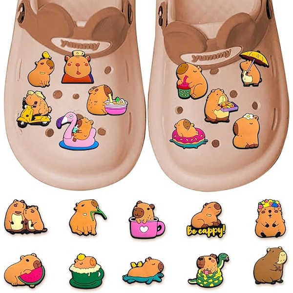 Crocs Bowls, 20 stk. Søde Dyre Ko Dekorative Pins, PVC Crocs Tilbehør, Børn Teenagere Kvinder Piger Træsko Tilbehør