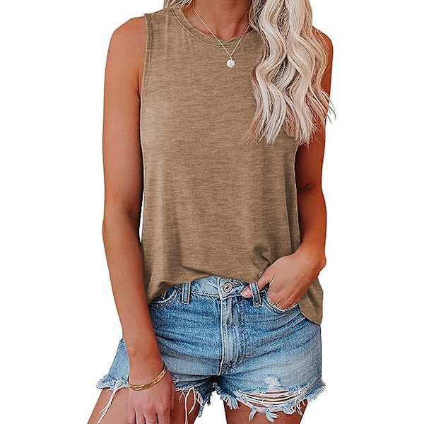Womens Casual Cami Tank Tops Loose Fit Summer Sleeveless Camisole large