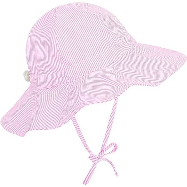 UPF 50+ Solskydd Bred brättad Baby Girl Solhatt Söt Summer Beach Baby Sol Hat Baby Girl Hats