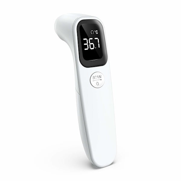 Infrarødt pandetermometer, berøringsfrit termometer, med øjeblikkelig nøjagtig aflæsning, feberalarm og hukommelse
