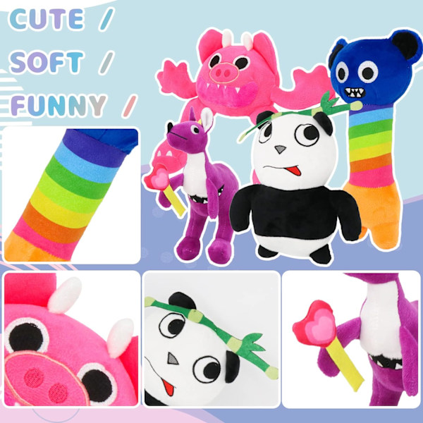 Haveban Plush, 8 tommer Haveban Plush Legetøj, Blød Monster Horror Fyldt Figur Dukke til Fans Gave, Blød