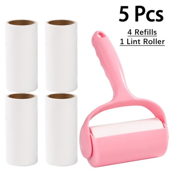 Lint Roller with Cover Reusable Sticky Fur Lint Removers for Clothes, Furniture, Carpet, Car Seats