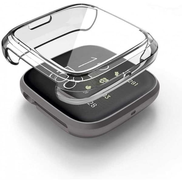 Kattava Erittäin Ohut TPU-kuori Fitbit Versa 2 Liquid -älykellolle Transparent transparent