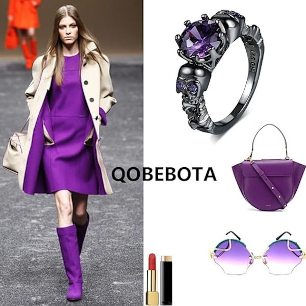 Seje Halloween gotiske ringe sort guld ring zirkon kranie ring hekseringe emo smykker statement ringe til kvinder
