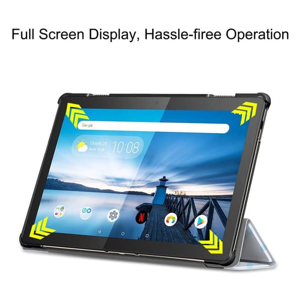 Tri-fold-deksel til Lenovo Tab M10 TB-X505F / TB-X605F - Sleeping Owl Blå blue