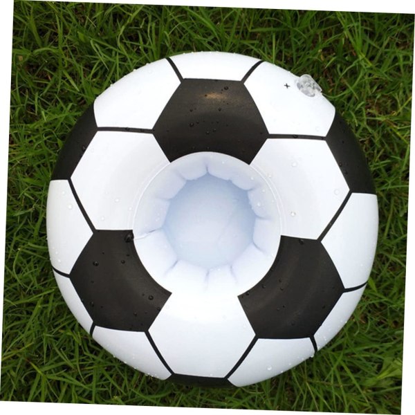 4 stk koppholder koppholder coasters oppblåsbar fotball strandfotball basseng drikke flyter PVC oppblåsbar fotball drikkekoppholder basseng