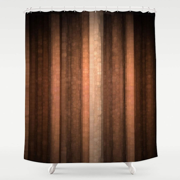 Oranssi kupari ja vaalean persikka abstrakti syksy viileä lasi tekstuuri vintage ombre design kylpyhuone verho vedenpitävä kangas suihkuverho, 72x72