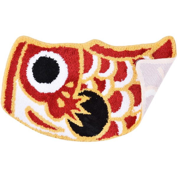 Söta badrumsmattor, badrumsmatta för barn i japansk koi-form, halkfri badrumsmatta för badrum, dusch, rum, 17,7\"x33,5\"