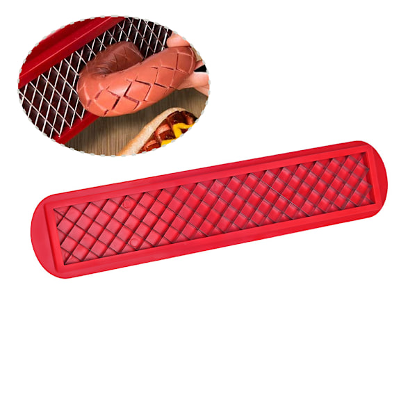 Hot Dog -viipalointityökalu - 25 cm - Punainen - Ruostumaton teräs