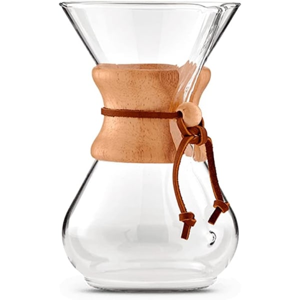 Pour Over Glass Coffee Maker - Classic Collection - Exklusiv förpackning
