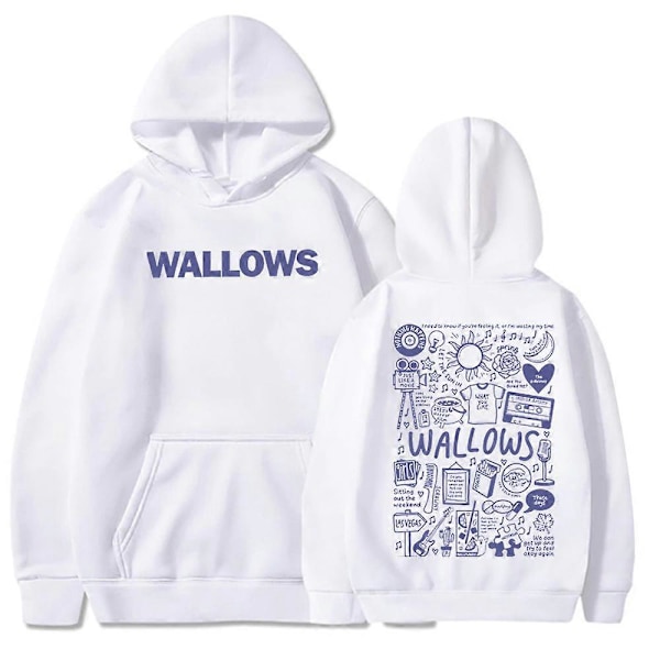 Wallows Hoodie Wallows Musik Hoodie Wallows Merchandise Rockmusik Hoodie Unisex Tröja Toppar Streetwear yellow XXXL