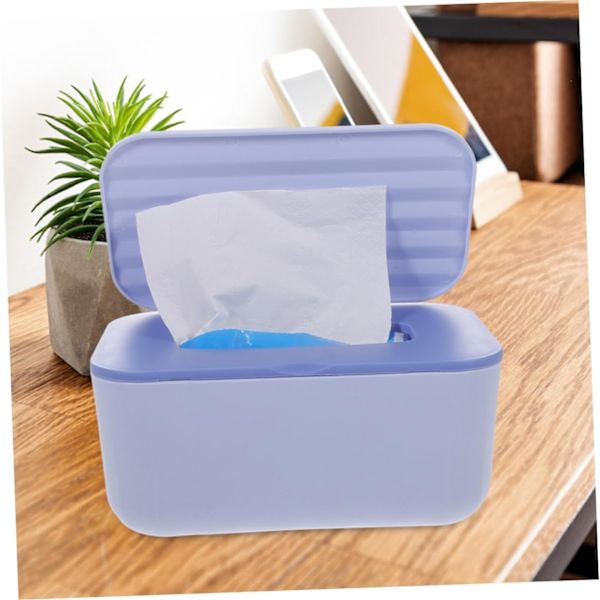2 stk. Æske Pp Desktop Tissue Box Desktop Vægmonteret Dobbelt Formål Vådservietter Box Med Låg Rejse Vådservietter Box Firkant Tissue Box Plastikbeholder