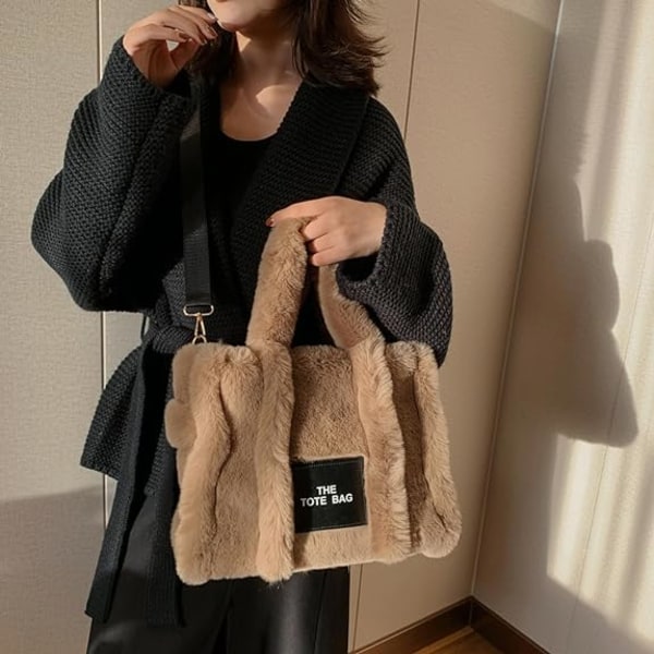Toteväska för kvinnor, canvas/läder tote väska crossbody väskor med dragkedja robust handväska för skola, resor