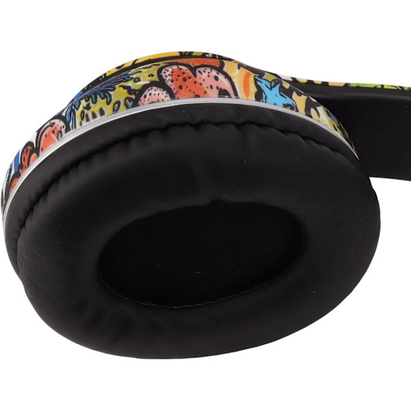 Goshyda Langattomat Bluetooth-kuulokkeet, Melua Kuulokkeet ja Ammattimainen Subwoofer-kaiuttimet, Langalliset Kuulokkeet Syvällä Bassolla ja Graffiti D