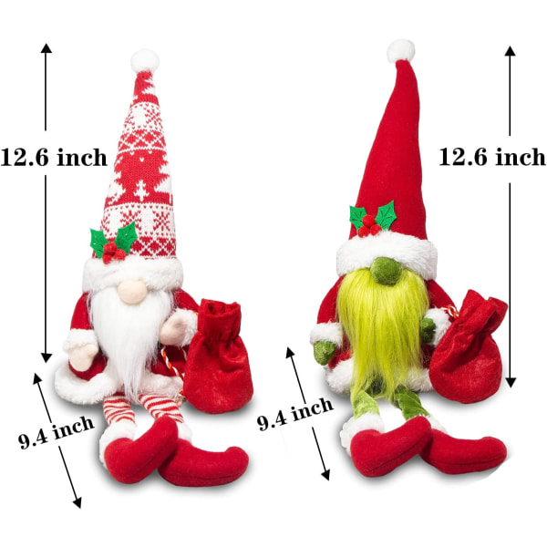 Joulutomut Koristeet 2 kpl Tomut Pehmolelut Keräilyhahmo Tomte Hyvää Joulua Joulupukki Tomte Ruotsalainen Tomte Nisse Pehmolelu Koristeluun Juhlaan