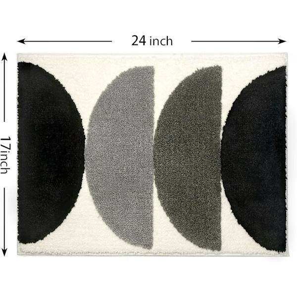 Rosa badrumsmattor Boho badrumsdekor Små badmattor för badrum halkfria tvättbara vattenabsorberande, 17”x24”