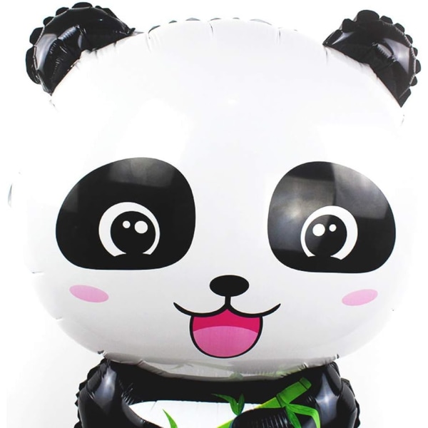 Panda-ballonger 27,5 x 19 tommer gigantiske dyreballonger til jungelsafari-tema bursdagsfestdekorasjoner for barn