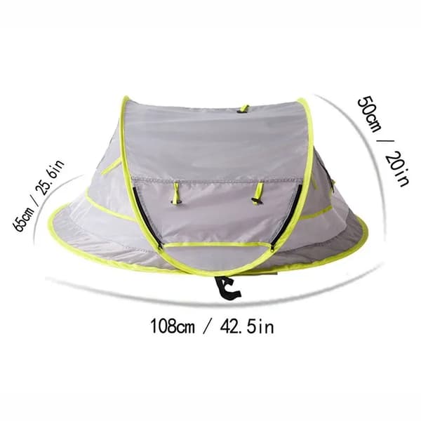 Bærbar baby UPF 50+ solbeskyttelse grå gray 108*51*65cm