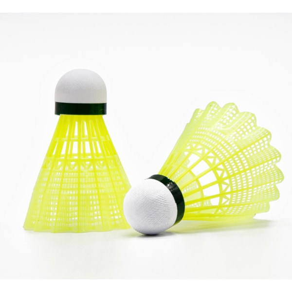 6 Pack Nylon Badminton Shuttlecocks Birdies, Baseball/Softball Batting Training High Speed Badminton Balls with Stable