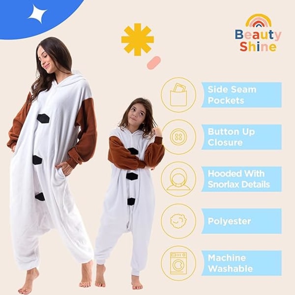 Unisex Voksen Tegneserie Kostume Halloween Jul Nattøj Jumpsuit Onesies Plys Cosplay Pyjamas  Olaf S