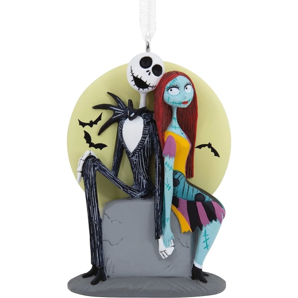 Hallmark Disney Tim Burtons The Nightmare Before Christmas Jack og Sally på gravstein julepynt