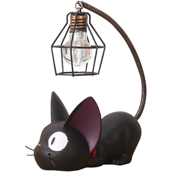 Harpikslampe i kattedesign, kreativ nattlys, bordlampe for nattbord, leselamper (jernlampeskjerm, 3,1 x 4,7 x 6,7 tommer)