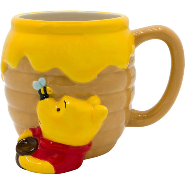 Winnie the Pooh Honung \"Hunny\" Kruka Keramisk 3D Skulpturerad Kaffe Mugg, 23 Ounces