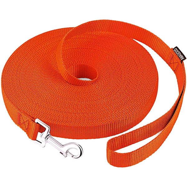 Hvalpe Lydighed Tilbagekaldelses Træning Lang Hundeline - 20 fod 30 fod 50 fod 15 fod Lang,Camping50 Fod (Pakke med 1)Orange