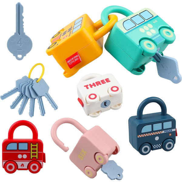 Montessori pedagogiska leksaker Inlärningsspel Busy Board - Toddler - Baby finmotoriska färdigheter Utveckling