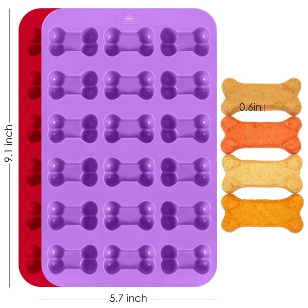 3 kpl silikonimuottia, koiran tassu ja luun muotoinen 2 in 1, uudelleenkäytettävät jääkarkkitarjottimet, suklaakeksit, leivontavuoat