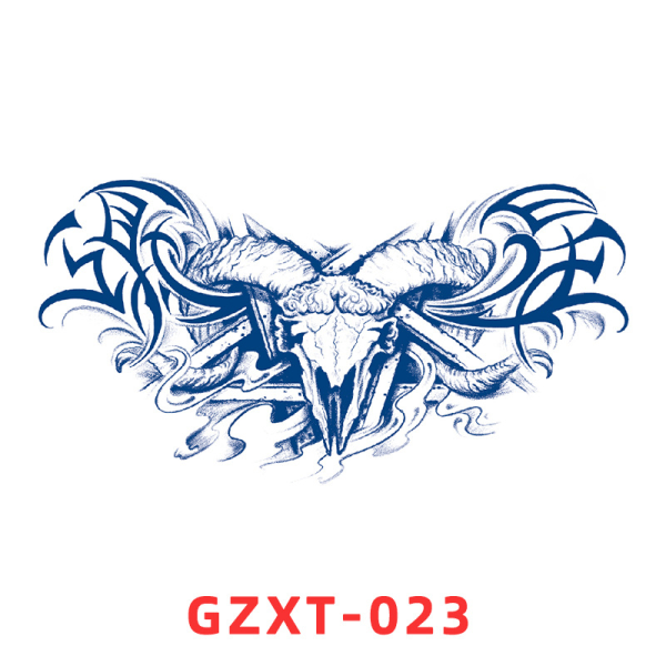 Juice Chest Sticker Tattoo Sticker Herbal Semi Permanent Flower Chest Back Tattoo Wings Tattoo Sticker Anti Sweat tattoos (GZXT-011)