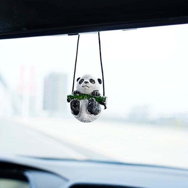 Sööt Pandakarhu Auton Peiliin Riputettava Koriste Hauska Sisustus Takapeilille Auton Koristeet (Panda)