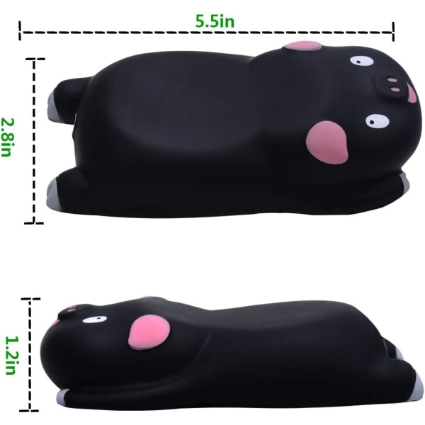 Uppgraderad ergonomisk handledsstöd (2-pack) - Musmatta minnesskum handledsstöd kudde viloplatta matta för kontorsdator bärbar dator, Mac hållbar...