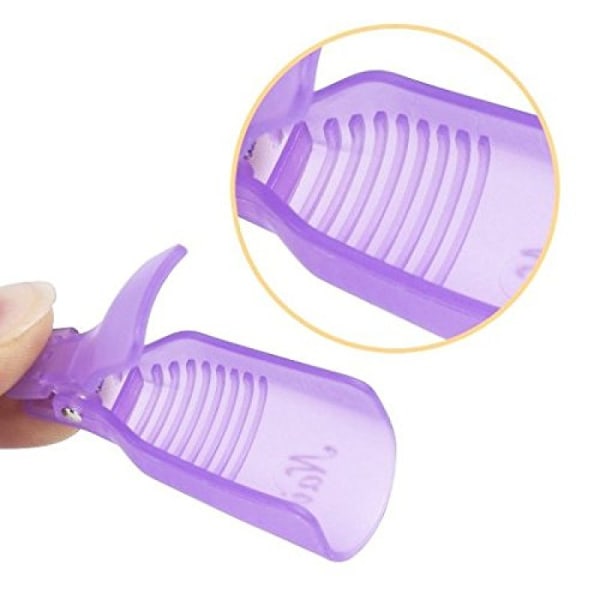 Soak Off Nagelklämmor Remover Wrap Nail Tool, 10 st (lila)
