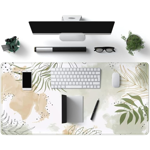 Keyboard mat Kawaii Mousepad Matcha Green Plant Abstract Accessories Desk pad Mouse mat for Desktop Gamer Girl Office Accessories