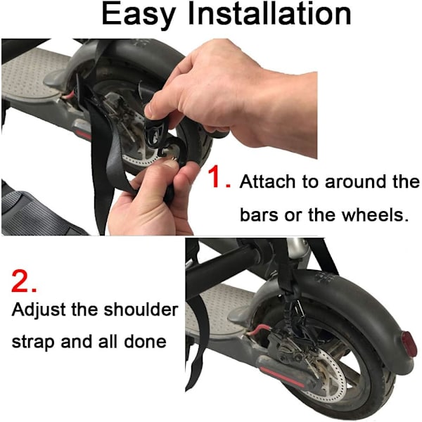 Kick Scooter Axelrem, Justerbar Scooter Bärrem för Barn Balanscykel Scooter Fällbar Stol Yogamatta