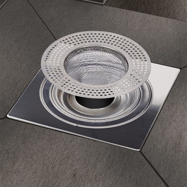 2 kpl Raskas Ruostumaton Teräs Jäteastia Suodatin Ansa, 3.54\" Yläosa / 1.65\" Mesh Metal Sink Strainer, Täydellinen Keittiön Tiskialtaalle/Kylpyhuoneen Amme Pese