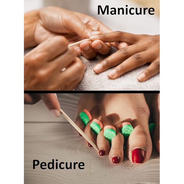 200 st manikyrpinnar i rosenträ | Nagelborttagare i apelsinträ | Nagelborttagare för manikyr och pedikyr