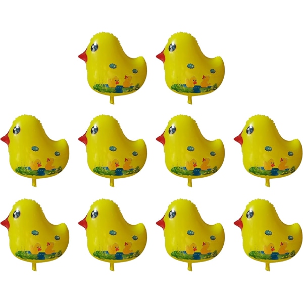 DuckK-ilmapallot Duck-muotoiset folioilmapallot DuckK-lateksi-ilmapallot syntymäpäiväjuhliin Baby Shower -juhlakoristeeksi (10 kpl)