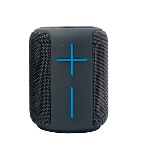 Bärbar trådlös Bluetooth-högtalare, 360 graders bas, vatten-/dammtät 33 meter (100 fot) räckvidd - grå