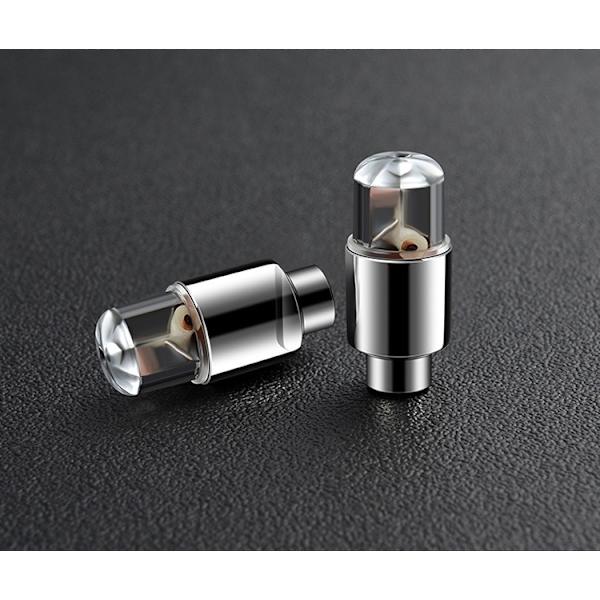 LED-blinklys for dekk, IC lyssensitiv, 2 lampeperler mer blink, fargerike hjulys, for bil motorsykkel vogn lastebil, vanntett (4 stk)