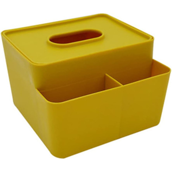 Multifunktionel skrivebordspapirservietboks fjernbetjeningsenhed organizer med låg spisebord fjernbetjeningsboks