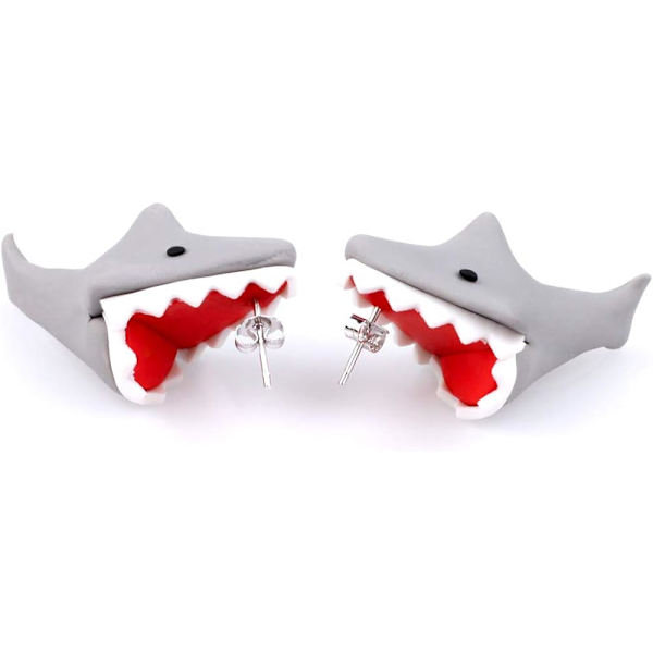 Håndlavede Polymer Clay Søde Ørestikker Til Kvinder Piger, 3D Dyr Tegneserie Bider Ører Ørestikker