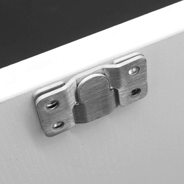 Par [12-pack] Inbyggt dolt monteringsfäste Interlock hängande spänne Rostfritt stål Vägghårdvara