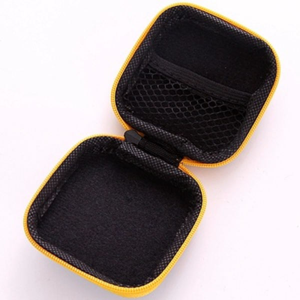 5 stk. In Ear Bud Earphone Headset Hovedtelefon Etui Mini Opbevaring Bærepose med Karabinhager
