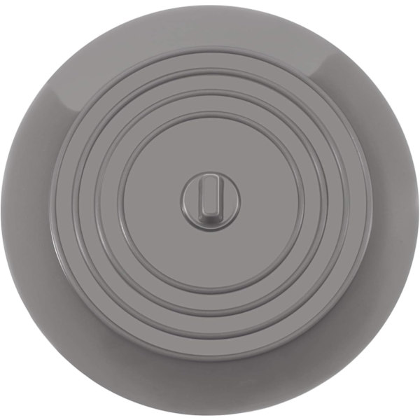 Badepropper Silikonsinkpropp Kjøkkenvaskpropp 15,3 cm Diameter for Kjøkken, Baderom og Vaskeri Universal Avløpsstopper (1 stk, Grå)