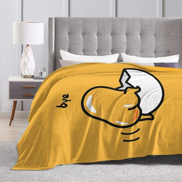 The Lazy Egg Ultra Soft Micro Fleece Throw Blanket för soffa, säng, soffa och resor