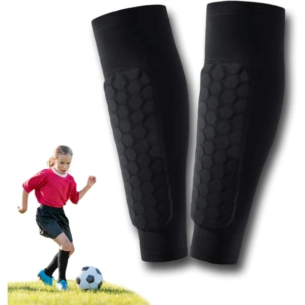 2 stycken fotbollsskydd för barn, skidskydd, fotbollsskydd (ett par) Green XL