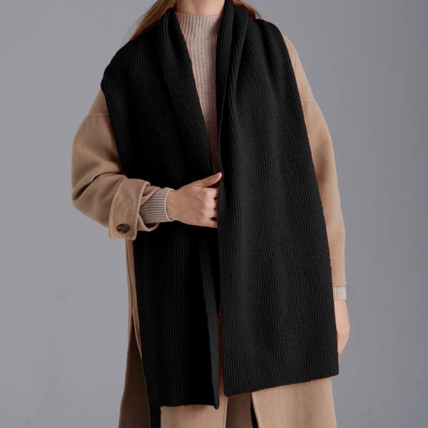 Ensfarget Kashmir Strikket Skjerf Unisex Skjerf Varmt Tykt Ullskjerf Style 1