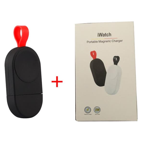 Smidig, portabel mini trådløs lader for iWatch Vit